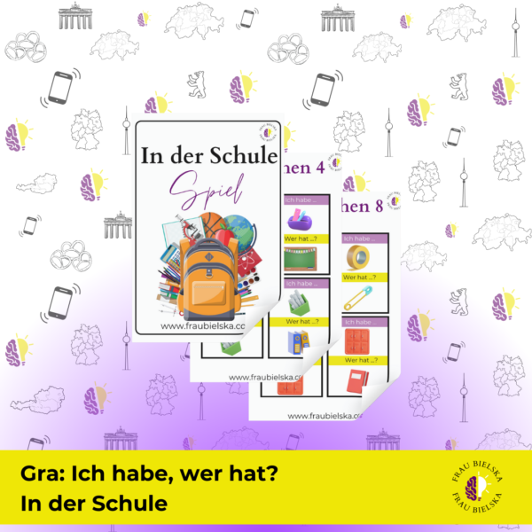 Gra: Ich habe, wer hat? Schulsachen
