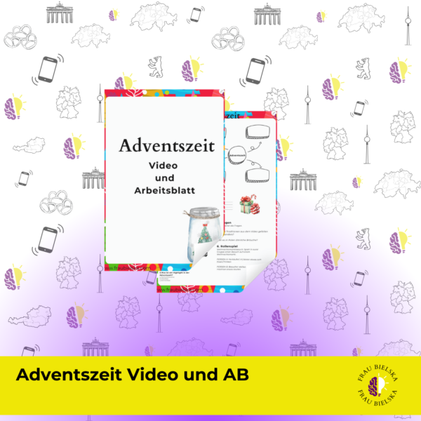 Arbeitsblatt + Video "Adventszeit"