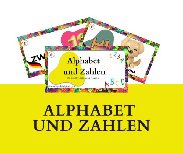 Alphabet und Zahlen - Spielmatte